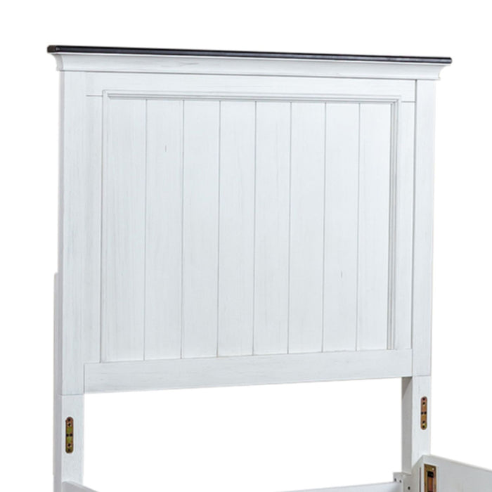 Allyson Park Twin Panel Bed in Wirebrushed White EST SHIP TIME APPX 4 WEEKS