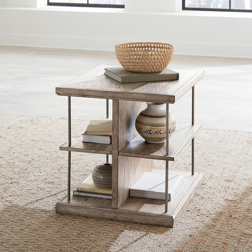 Liberty Furniture City Scape End Table in White Oak Veneers image
