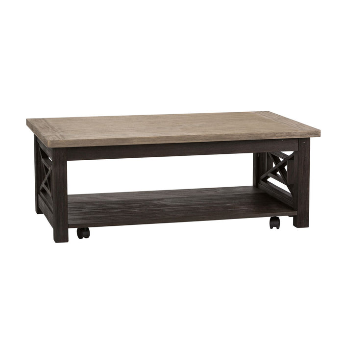 Heatherbrook Cocktail Table in Charcoal and Ash