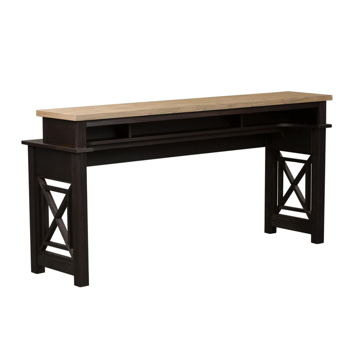 Heatherbrook Console Bar Table in Charcoal and Ash