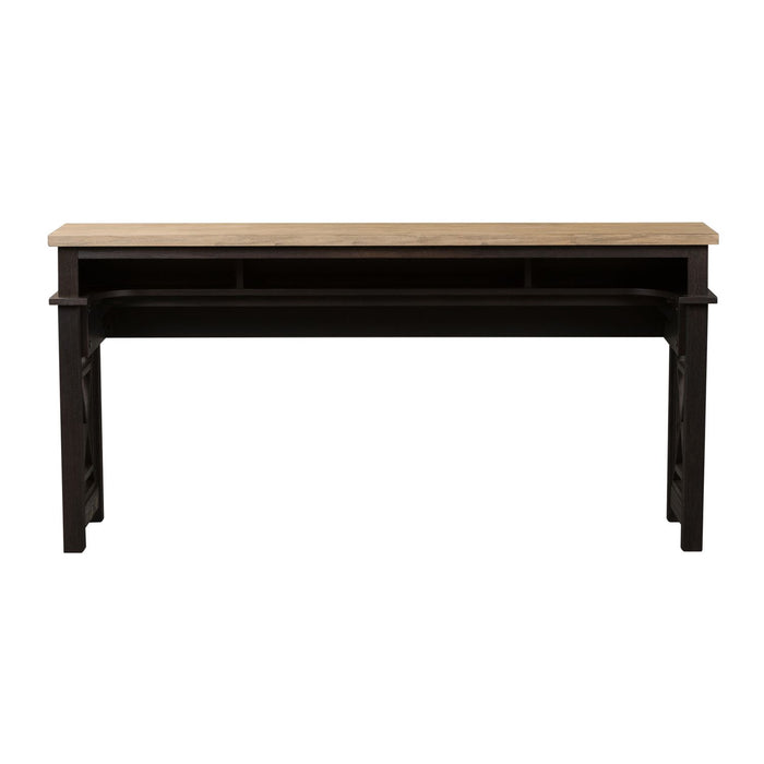 Heatherbrook Console Bar Table in Charcoal and Ash