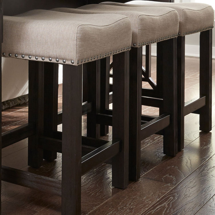 Liberty Heatherbrook Uph Barstool in Charcoal and Ash image