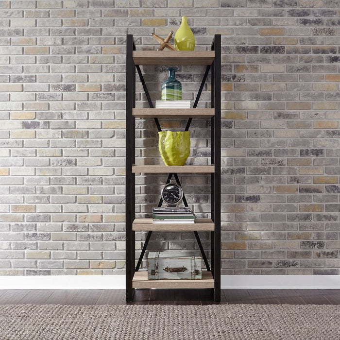 Liberty Furniture Sun Valley Tall Pier Unit with Faux Metal in Sandstone