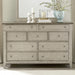 Liberty Furniture Ivy Hollow 9 Drawer Dresser in Weathered Linen image