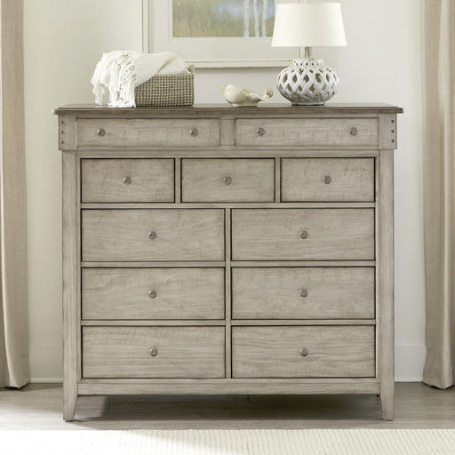 Liberty Furniture Ivy Hollow 11 Drawer Chesser in Weathered Linen image
