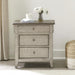 Liberty Furniture Ivy Hollow 3 Drawer Nightstand w/ Charging Station in Weathered Linen image