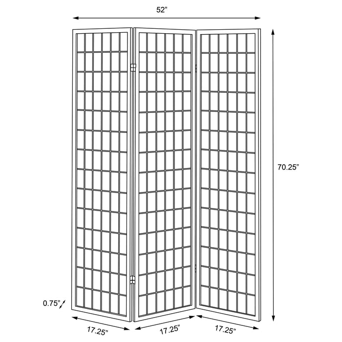 Carrie Three-Panel Room Divider