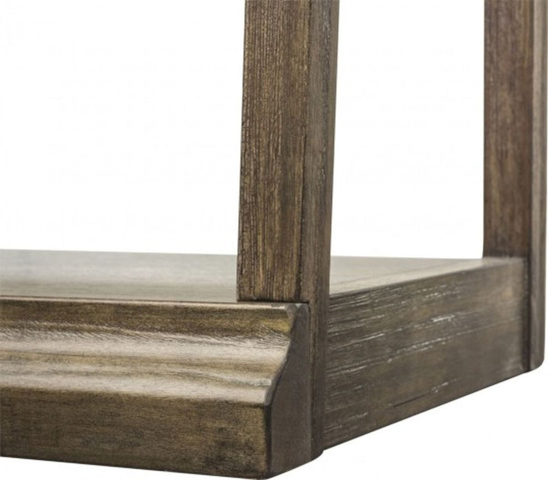 Liberty Stone Brook Leaning Bookcase in Rustic Saddle