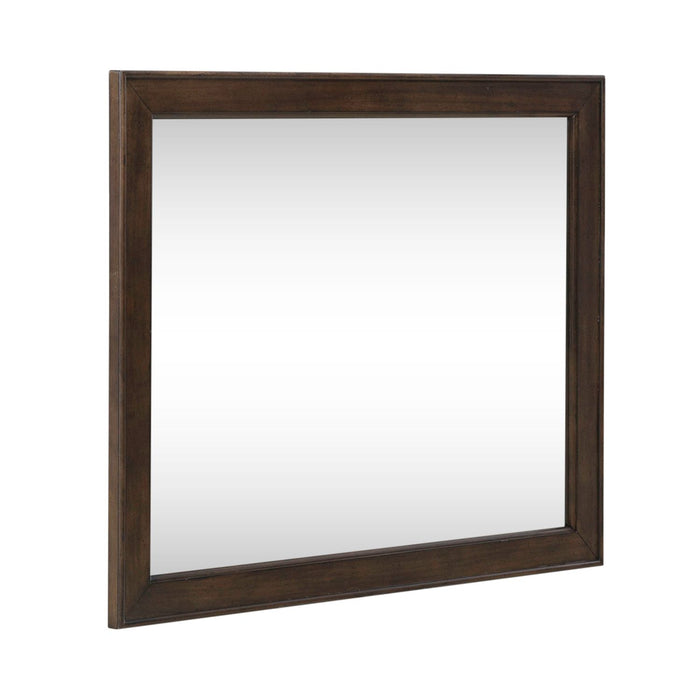 Arden Road Landscape Mirror in Satin Cherry