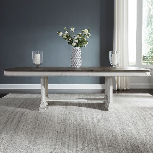 Liberty Furniture Abbey Park Trestle Dining Table in Antique White image