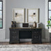 Liberty Furniture Meritage Credenza & Hutch in Aged Charcoal w/ Rub Thru/Caramel image