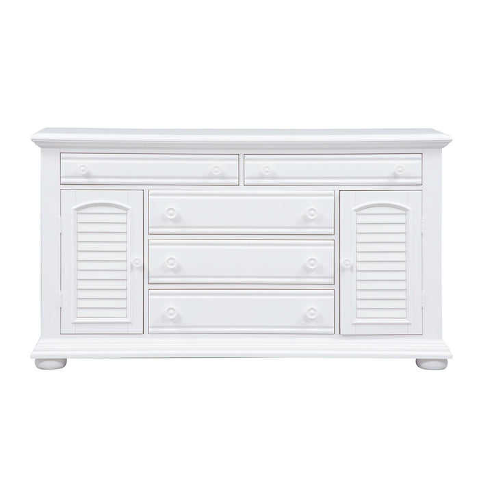 Summer House 5 Drawer Dresser in Oyster White