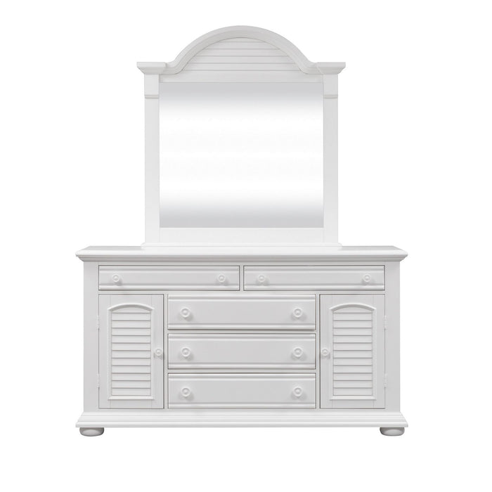 Summer House Mirror in Oyster White