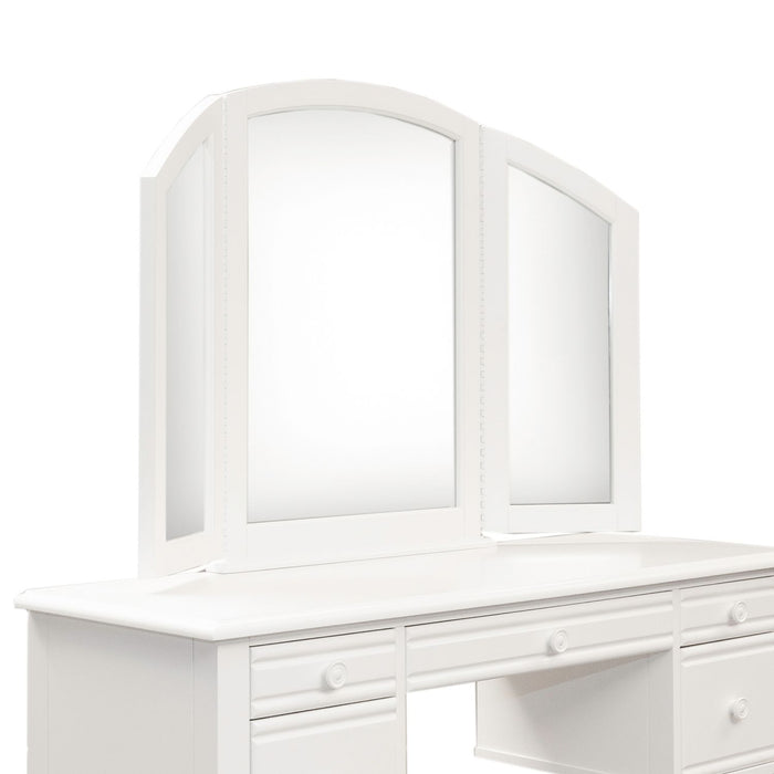 Summer House Vanity Mirror in Oyster White
