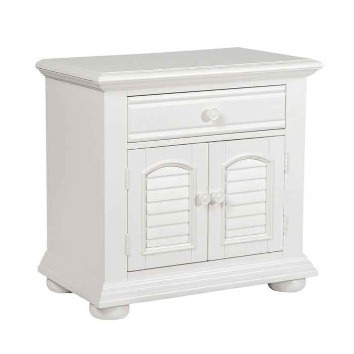 Summer House 1 Drawer Nightstand in Oyster White