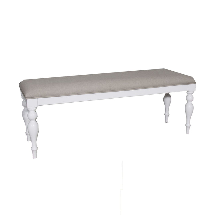 Summer House Bench in Oyster White