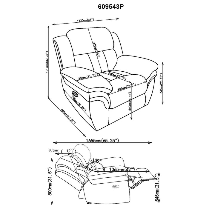 Bahrain Power Glider Recliner