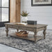 Liberty Furniture Americana Farmhouse Rectangular Cocktail Table in Dusty Taupe image