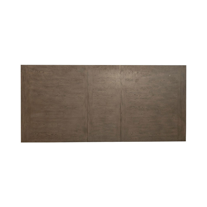 Americana Farmhouse Rectangular Leg Table in Dusty Taupe & Black