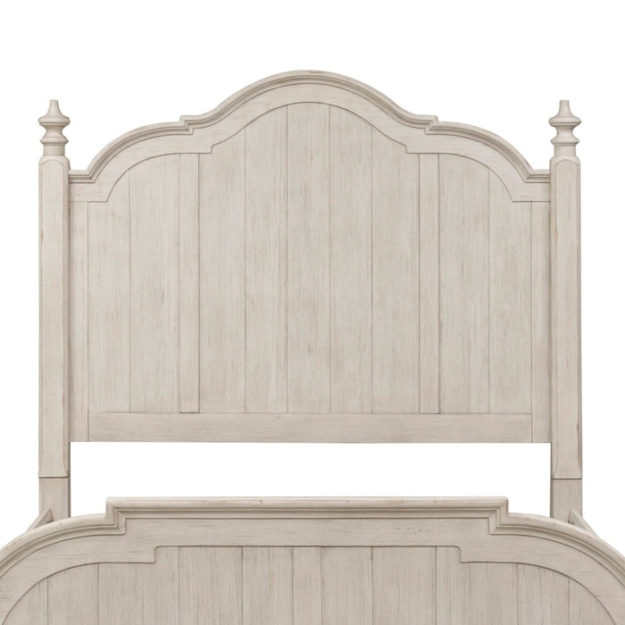 Farmhouse Reimagined King Poster Bed in Antique White