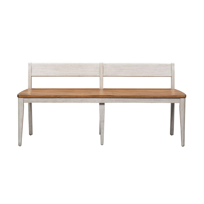 Farmhouse Reimagined Bench (RTA) in Antique White