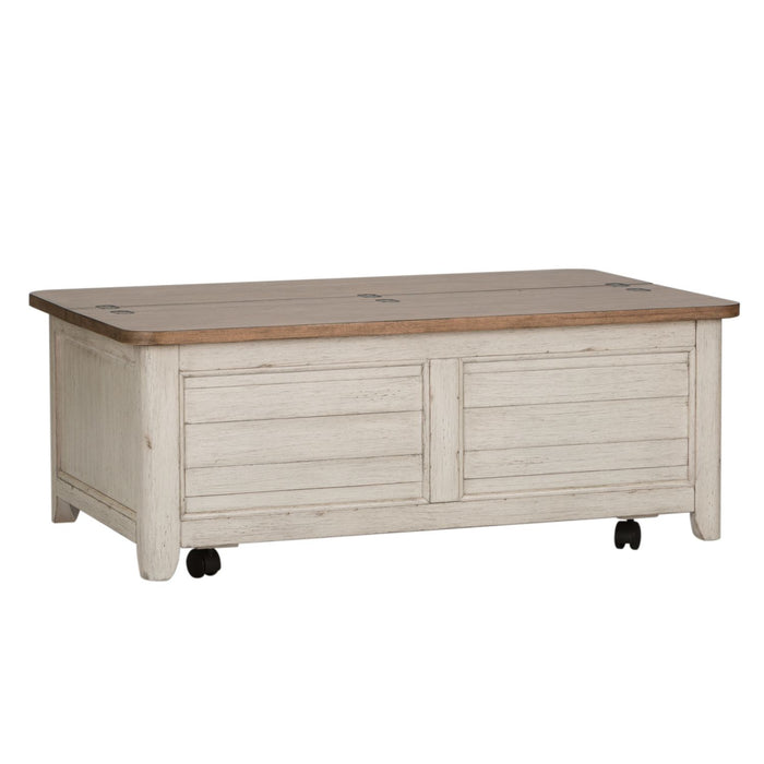 Farmhouse Reimagined Storage Trunk in Antique White