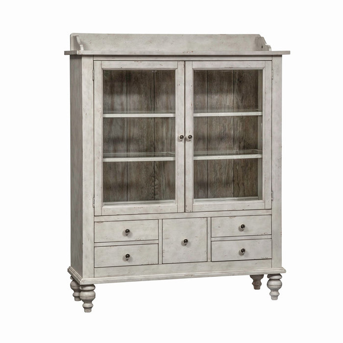 Whitney Display Cabinet in Weathered Gray