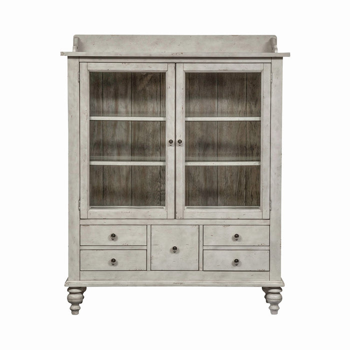 Whitney Display Cabinet in Weathered Gray