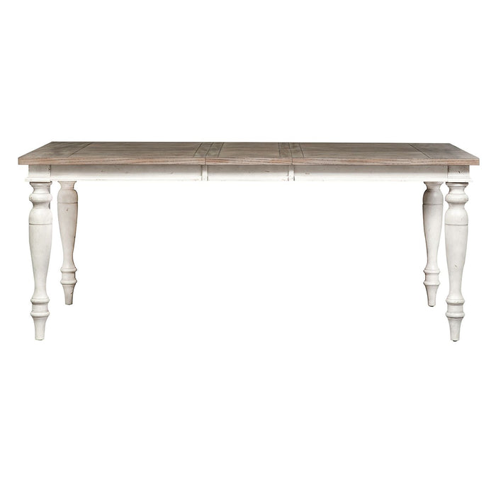 Whitney Rectangular Leg Table in Weathered Gray