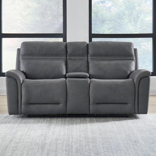Liberty Furniture Cooper Loveseat w/Console P3 & ZG in Blue Gray image