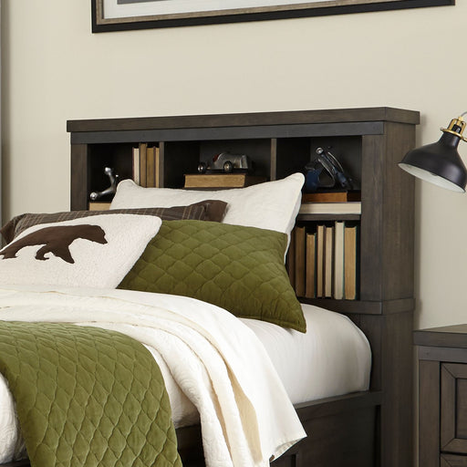 Liberty Furniture Thornwood Hills Twin Bookcase Bed in Rock Beaten Gray image