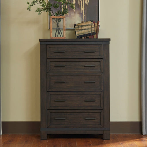 Liberty Thornwood Hills 5-Drawer Chest in Rock Beaten Gray image