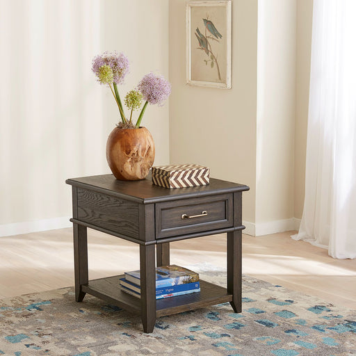Liberty Furniture Mill Creek Drawer End Table in Peppercorn image