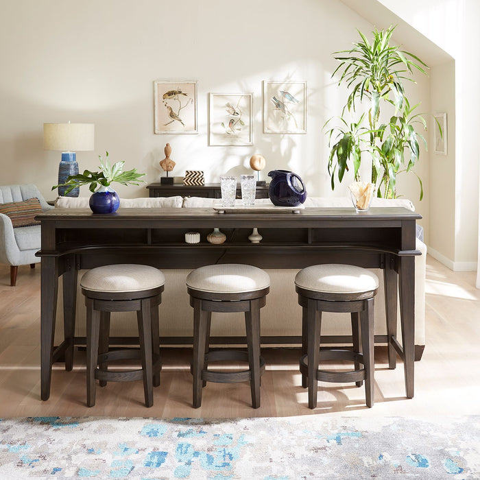 Mill Creek Console Bar Table in Peppercorn