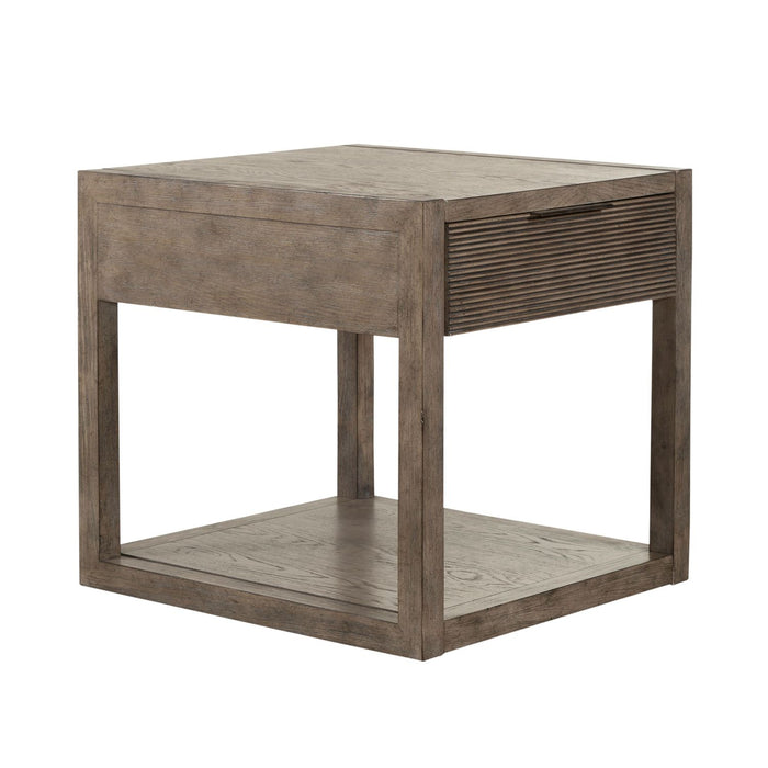 Bartlett Field End Table in Dusty Taupe
