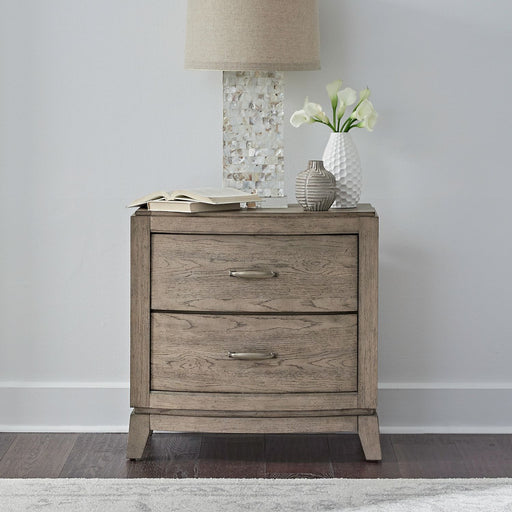 Liberty Furniture Avalon Nightstand with Charging Station in Burnished Beige image