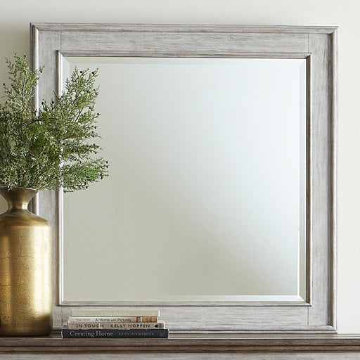 Liberty Furniture Heartland Landscape Mirror in Antique White image