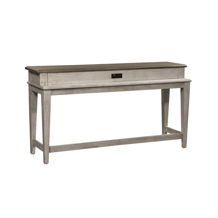 Heartland Console Bar Table in Antique White