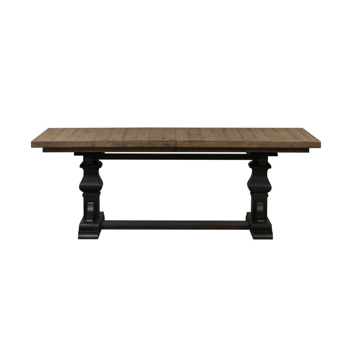 Harvest Home Trestle Dining Table in Chalkboard