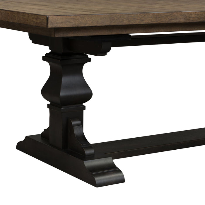 Harvest Home Trestle Dining Table in Chalkboard