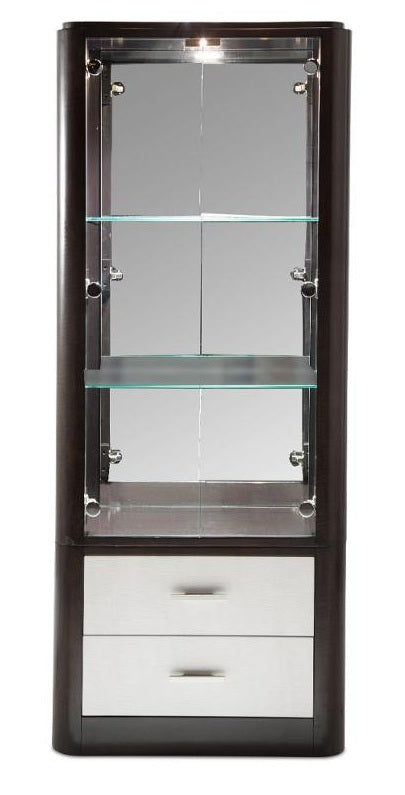 AICO Paris Chic Display Cabinet in Espresso image