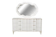 AICO London Place Wall Mirror in Creamy Pearl 9004260-112 image