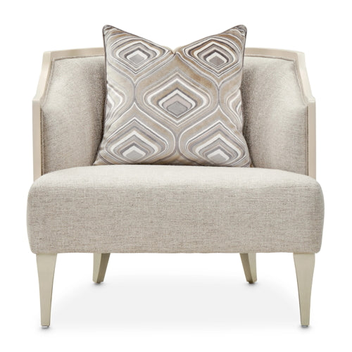 AICO Furniture Camden Court Accent Chair in Pearl