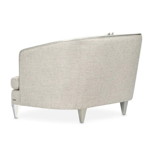 AICO Furniture Camden Court Chair and Half in Platinum