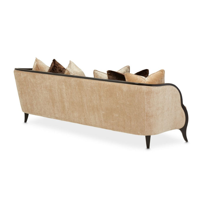 AICO Malibu Crest Sofa in Dark Espresso