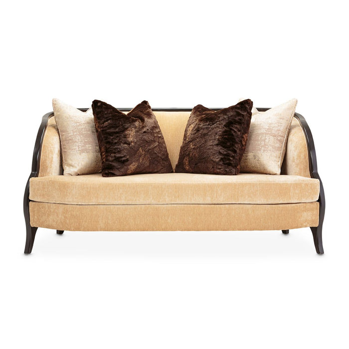 AICO Malibu Crest Loveseat in Dark Espresso