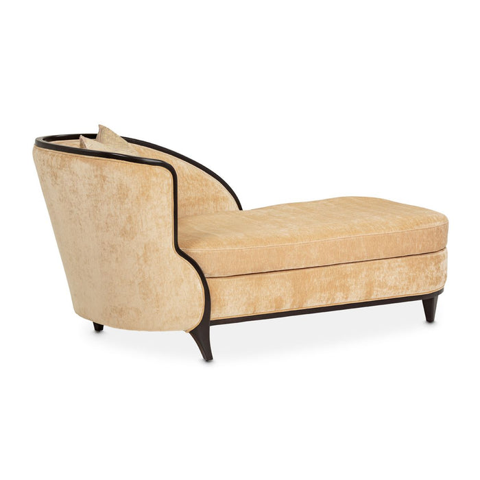 AICO Malibu Crest Chaise in Dark Espresso