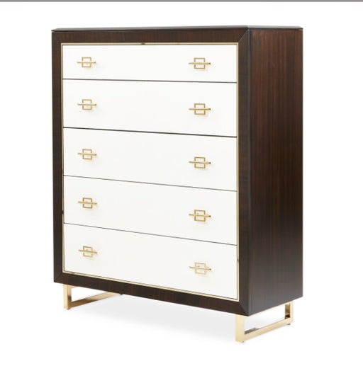 AICO Furniture Penthouse 5 Drawer Chest in Espresso image