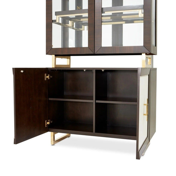 AICO Belmont Place Display Cabinet in Espresso