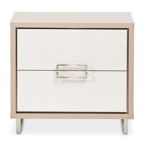 AICO Furniture Palm Gate Nightstand in Clay